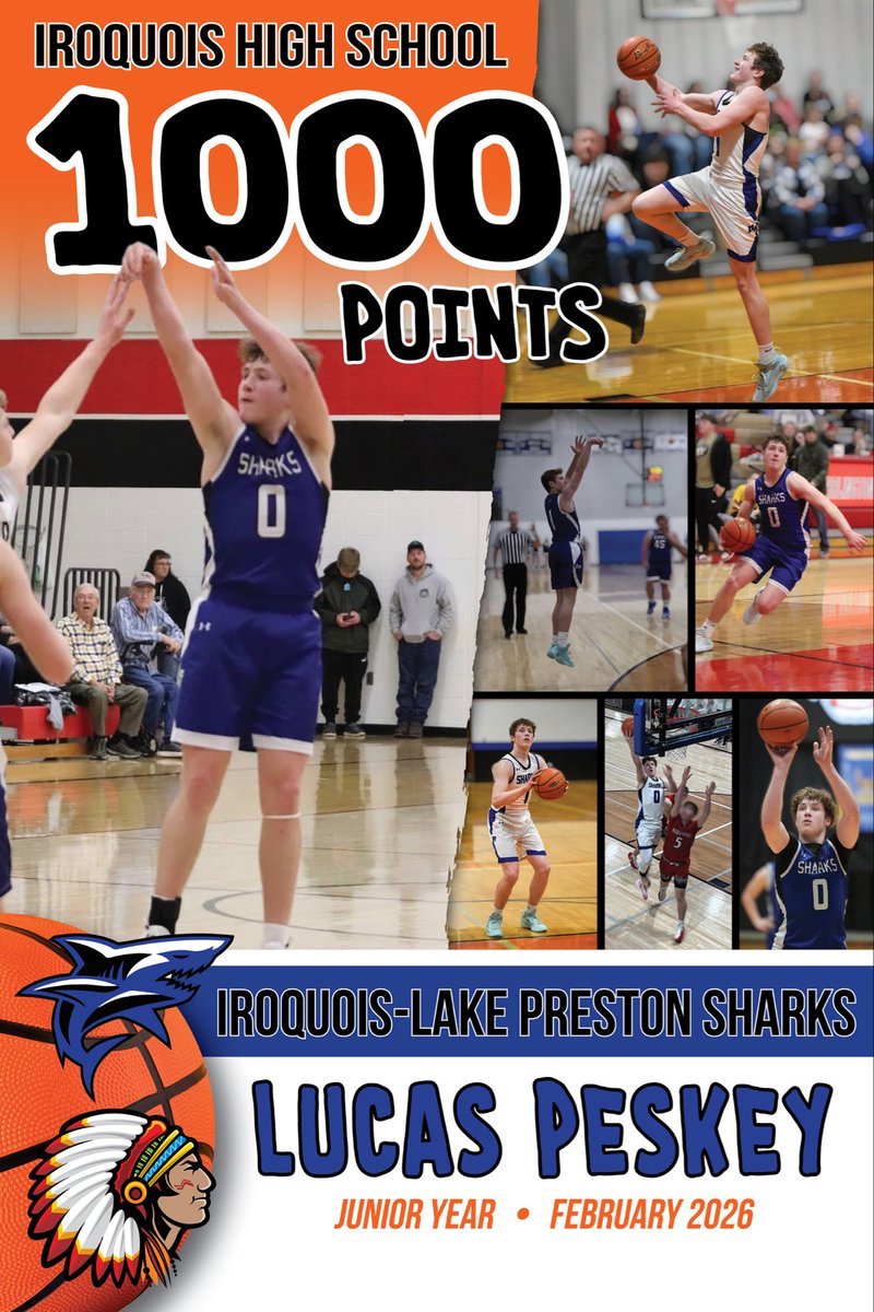 JeffPeskey's tweet photo. Congratulations @Lucaspeskey on reaching 1000 points tonight as a junior.  Your hard work and dedication are unlike any other.  Keep pushing. https://t.co/qexmNtiNze