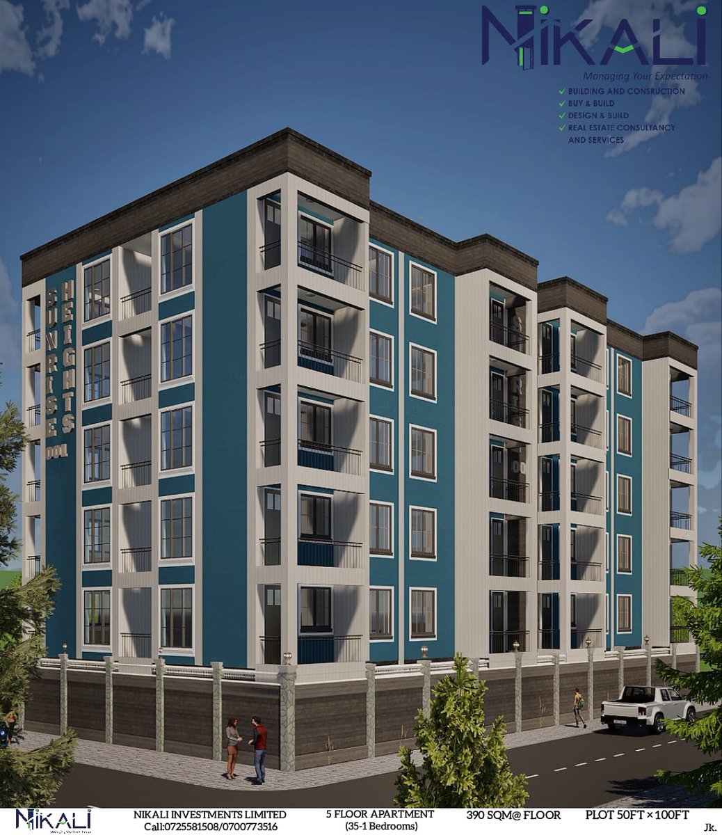 nikaliltd's tweet photo. 6 apartments per floor, 5 floors, 30 units, on this 50 by 100 design ready to build for your rental income.

Reach us for all expert guidance on all your construction needs.

Contact 0725 581508 

https://t.co/NN7jEmF8s7 https://t.co/wbzxlKQaYM