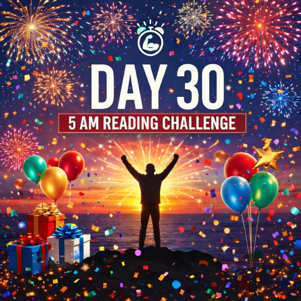 I won’t lie 5 AM wasn’t always easy. Some mornings I wanted to stay in bed, some mornings I questioned why I even started. But finishing Day 30 of this reading challenge reminded me that consistency really does change you.