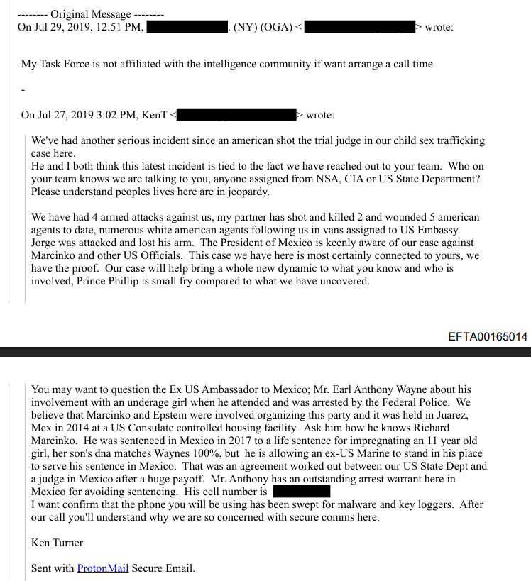 MarioNawfal's tweet image. 🚨🇲🇽 EPSTEIN FILES: EX-AMBASSADOR'S DNA ALLEGEDLY MATCHED TO CHILD OF 11-YEAR-OLD VICTIM

A July 2019 email in the files contains disturbing allegations.

The sender claims Richard Marcinko, an Epstein associate, "was sentenced in Mexico in 2017 to a life sentence for…