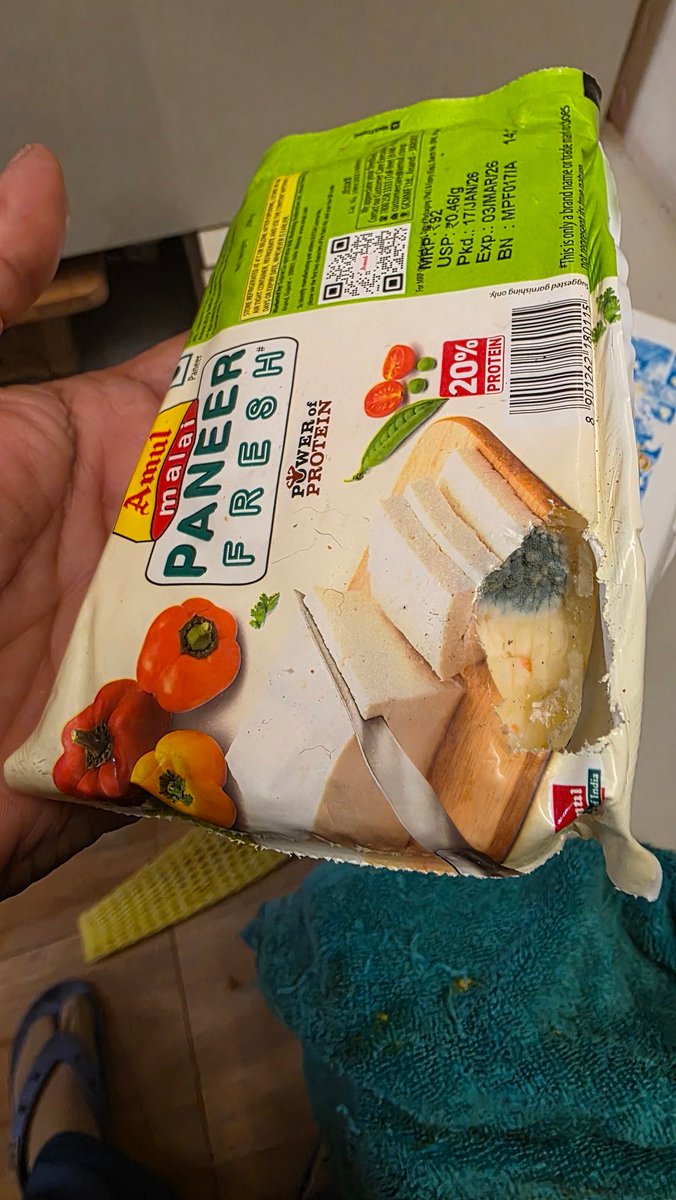 <a href="/Flipkart/">Flipkart</a> <a href="/ForumConsumer/">ConsumerForumIndia</a> <a href="/fssaiindia/">FSSAI</a> this is order today and this has happened twice the delivery is not even checking what these stores are selling us is poison