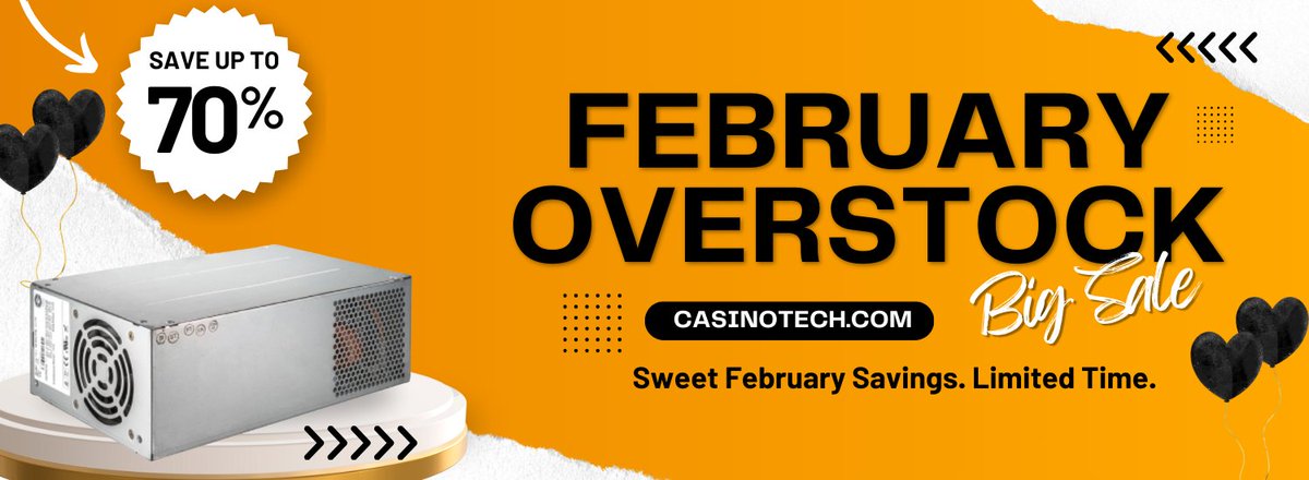 casinotech's tweet photo. February is short, but the savings are not. 📷

We’re clearing out high-inventory casino machine parts with overstock pricing available now.

📷 Prices won’t stay this low once stock starts moving. Act fast! https://t.co/KBXIt2aAOW https://t.co/mLLBv1s40f