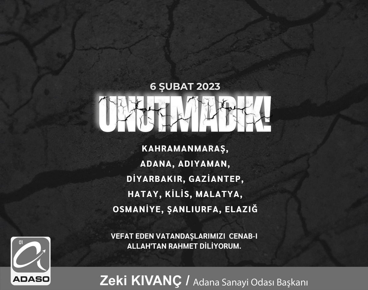zekikivanc's tweet photo. 6 Şubat 2023’te meydana gelen, hepimizi derinden sarsan deprem felaketinin üzerinden üç yıl geçti.
Cenab-ı Allah hiçbir millete bir daha böyle acılar, felaketler ve afetler yaşatmasın. Asrın felaketinde yitirdiğimiz tüm canlarımıza rahmet, yakınlarına sabır ve metanet diliyorum. https://t.co/JMBfx6bEJc