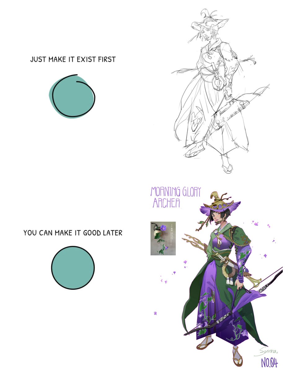 syrenali_art's tweet photo. Start with shapes VS. Start with lines! Here’s the proof of how process affect result. Which one do you prefer? #characterdesignchallenge #characterconceptart #makeitexistfirst #sketches #warmupart https://t.co/4SOauPayli