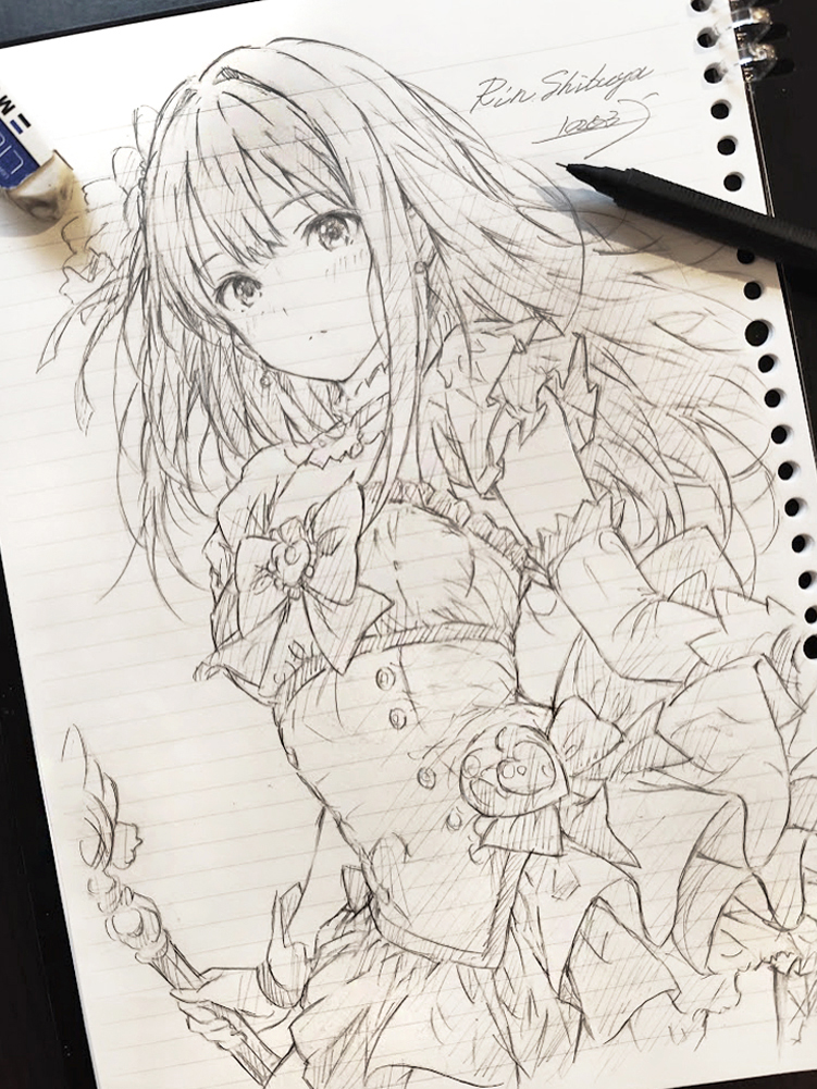 yamabuki3377's tweet image. 渋谷凛の構図原案イラストです
しまむーに続く第二弾です 🥰
#渋谷凛
#デレマス