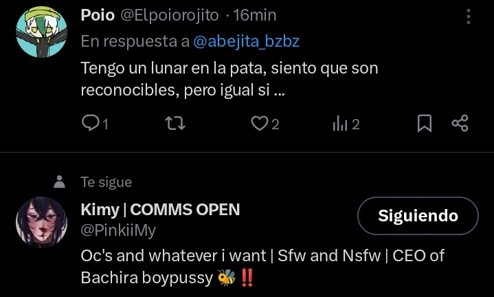 Kimy, yo sé que tiene fetiche por los lunares no joda