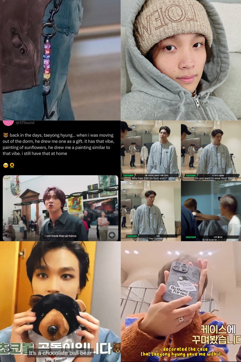 the category is: haechan's gifts from taeyong <3