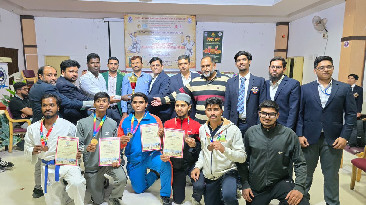 Syediftquar's tweet photo. It has been an immense pleasure and honor to be a part of the Osmania University Inter-College Karate Tournament–2026 as a Selection Committee Selector and to have successfully completed the tournament.

The tournament was held at Lord’s Institute of Engineering and Technology, Himayath Sagar, Hyderabad, on 5th February 2026. The event was conducted successfully under the Telangana State Karate-Do Association Referees Panel.

Referees and Officials Panel:
 1. Shihan Syed Iftquar Hussain
Referee Commission Member – KIO
WKF & AKF Judge
 2. Sensei Mazher Sharfi
AKF Judge
 3. Sensei Rajeshwari Chouhan
KIO / JA
 4. Sensei Kalimela Samuel
KIO / RA
 5. Sensei Mithilesh
R / B
 6. Sensei Sri Sai Pallavi
R / B

The tournament was observed by Mr. Mohammed Yousuf Uddin and Ms. Fareeda Begum, representatives from Osmania University.

The Chief Guest of the tournament was Mrs. Rizwana Begum, Secretary, Lord’s Institute of Engineering and Technology.

The tournament Headed by Mr. Mohammed Habeeb Khan (PD.LIET).

Championship Results:
 • Overall 1st Place: Lord’s Engineering College
 • Overall 2nd Place: Anwar-ul-Uloom College
 • Overall 3rd Place: Dr. B. R. Ambedkar College

Conclusion:

We would like to express our sincere gratitude to Sri Mahesh Kumar Goud Sir (President, TSKD & Congress MLC) for his constant support and encouragement. I would also like to extend my heartfelt thanks to my mentor Hanshi Bharath Sharma Sir, whose trust, belief, and guidance have played a vital role in enabling me to serve in this position.

Warm regards,
Shihan Syed Iftquar Hussain
Referee Commission Member – KIO
WKF & AKF Judge
WKF Accredited Coach
