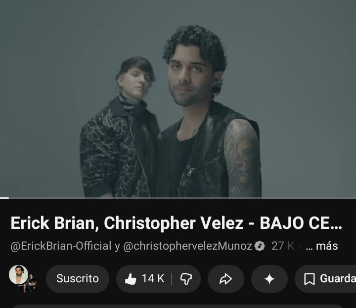 Antes de dormir una dosis de  #BajoCero buena música nunca puede faltar <a href="/christophervele/">Christopher Velez 🔺</a> <a href="/ErickBrianColon/">Erick Brian</a> BAJO CERO OUT NOW