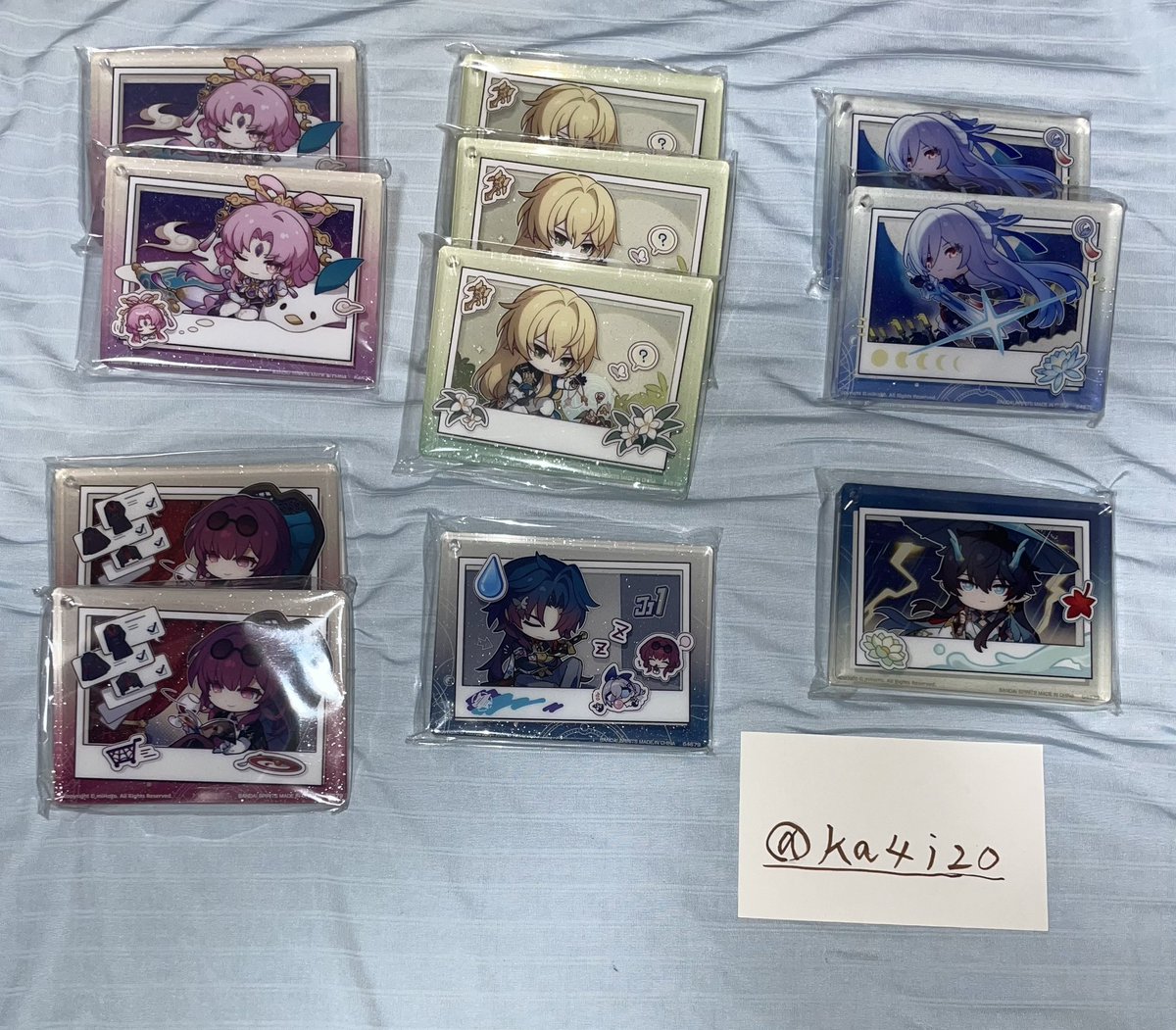 ka4i20's tweet photo. 【譲渡・買取】崩壊:スターレイル 一番くじ ラバーコースター アクリルチャーム マルチクロス

【譲】画像の品物

【求】ｸﾛｽ・ｺｰｽﾀｰ200円 ｱｸﾘﾙ300円　
　　➕送料250円

出来るだけ早く手放したいので少数で取り引き可能です🙆🏻‍♀️
検索からでもお気軽にお声かけくださいませ🍀 https://t.co/MUYJy6zpz9