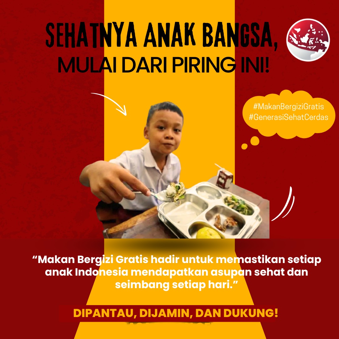 anggi_onitu's tweet photo. Sehatnya anak bangsa mulai dari piring ini karena makan bergizi hadir untuk memastikan setiap anak Indonesia mendapatkan asupan sehat dan seimbang setiap hari
#MakanBergiziGratis #Ekonomi #indonesiaemas https://t.co/CK7MgLJmR1