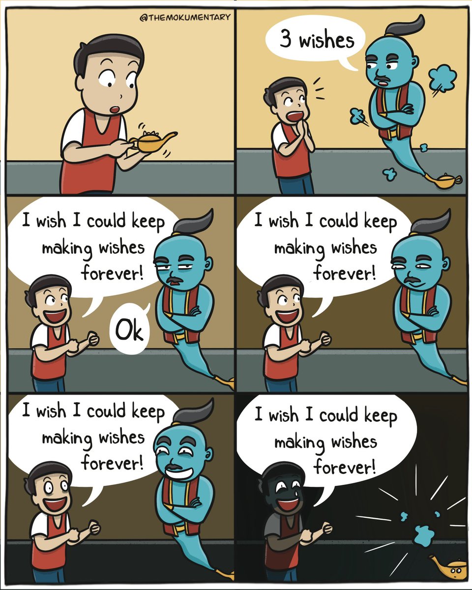 Be wishful what you care for.