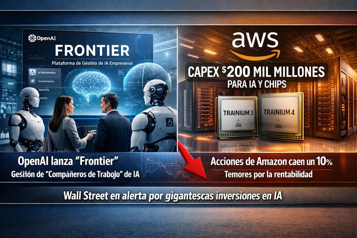 🚨 URGENTE: Punto de inflexión sistémico en la IA.

Hoy el panorama tecnológico ha cambiado para siempre. Tres hitos marcan el fin del software tradicional:

1️⃣ OpenAI Frontier: No es un chatbot, es el "Sistema Operativo de Inteligencia" para empresas. Agentes autónomos con