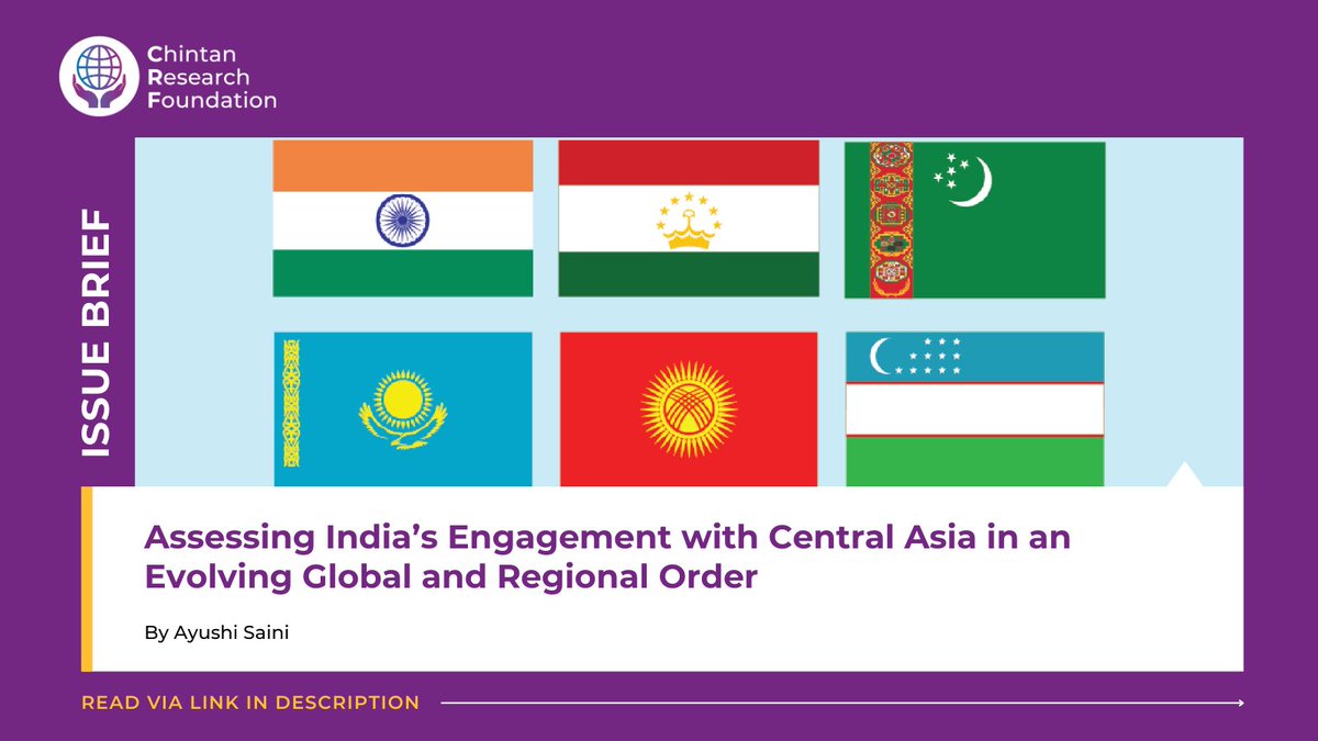 ChintanResearch's tweet photo. While the world scrambles for #CriticalMinerals, markets, and mega-corridors, #CentralAsia is quietly becoming central to India’s future. In this latest #IssueBrief, our Research Consultant,@sainiayus, makes the case that India’s next strategic move isn’t west or east - it’s Eurasia.
Read here: https://t.co/zwGK2csA5Y
#IndiaEurasia #SilkRoad #SupplyChains #DigitalIndia #ChintanResearchFoundation