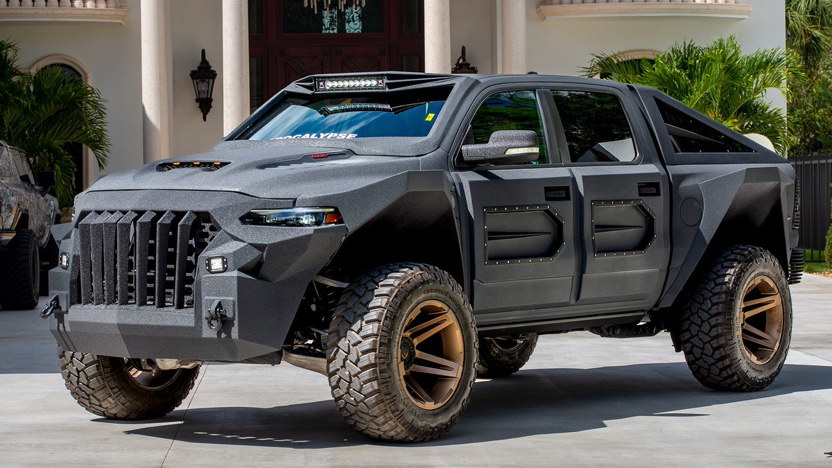 Apocalypse Mad Maxx Truck

Based on the Ram TRX

Supercharged 6.2-liter Hellcat V-8

850 horsepower

🔥🔥🔥