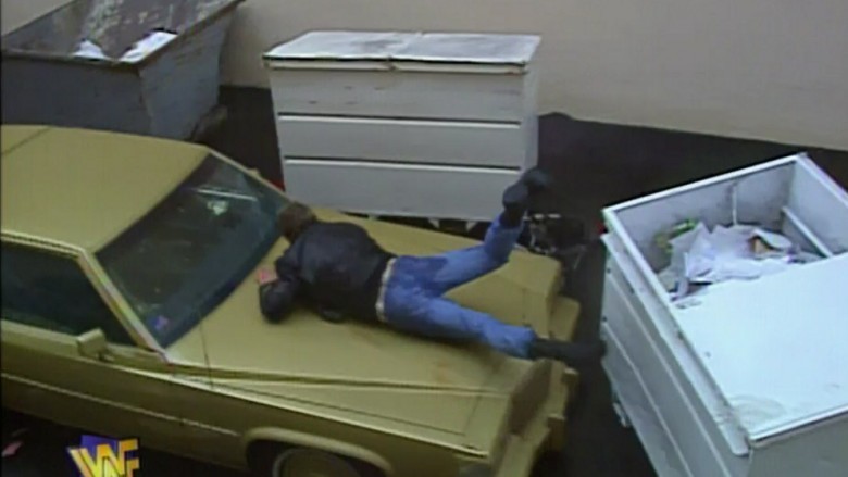 Been leaving old WWF on in the background while I edit. As good as music! 1st time seeing Wrestlemania 12, Roddy Piper vs Goldust in a "Hollywood Backlot Brawl". A thing of beauty &amp; hilarious for incorporating the OJ Simpson Bronco footage. Wish I hadn't stopped watching as a kid