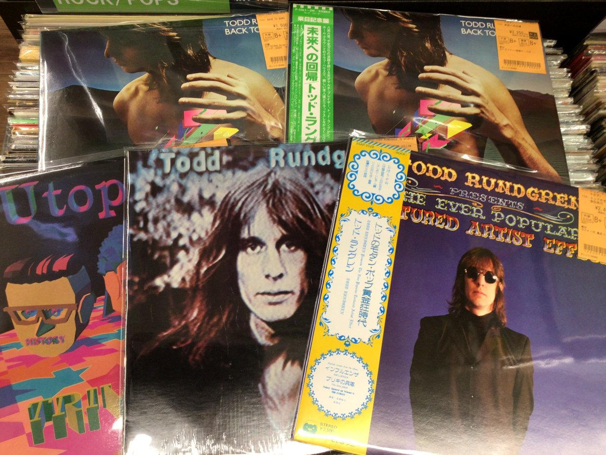 2/6(金)ROCK中古レコード入荷情報】 TODD RUNDGREN~UTOPIAを中心にお