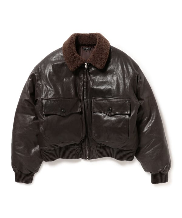 BEAMS 2025 FW “ワイドショートフィット G-1 シープレザー ダウン