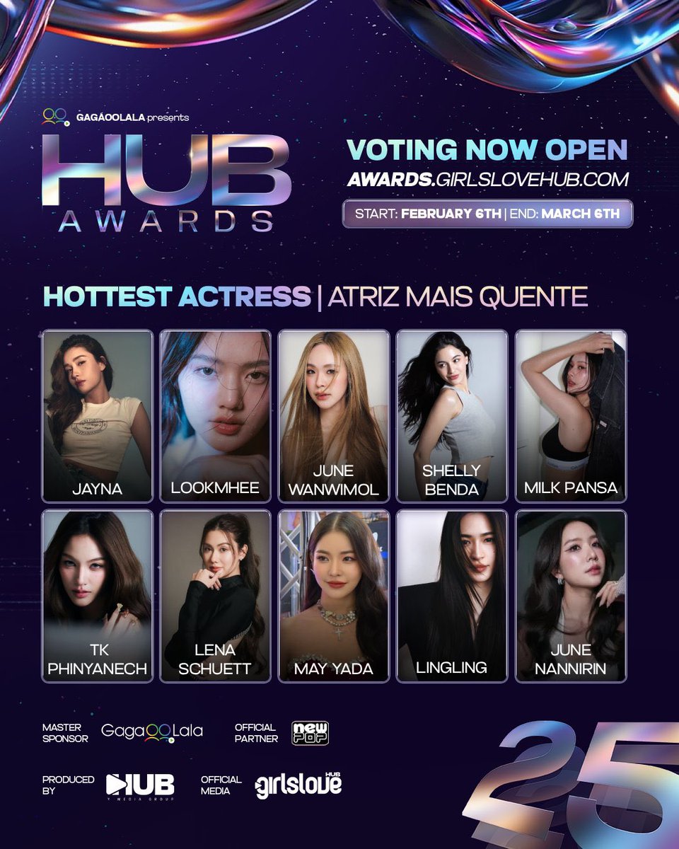 TKNURofficial's tweet photo. ⟨#HUBAwards2025⟩ ได้รับการเสนอชื่อเข้าชิงดังต่อไปนี้

🏆 BEST CHEMISTRY
- TKNUR

🏆 BEST ROOKIE COUPLE 
- TKNUR

🏆HOTTEST ACTRESS
- TK PHINYANECH

🏆BEST PRODUCER
- SNUR ENTERTAINMENT 

⏰ : 06 ก.พ - 06 มี.ค 2569
VOTE : https://t.co/RveCXlexIP

#TKNur #snurentertainment 
#TKphinyanech #nurdesoraya