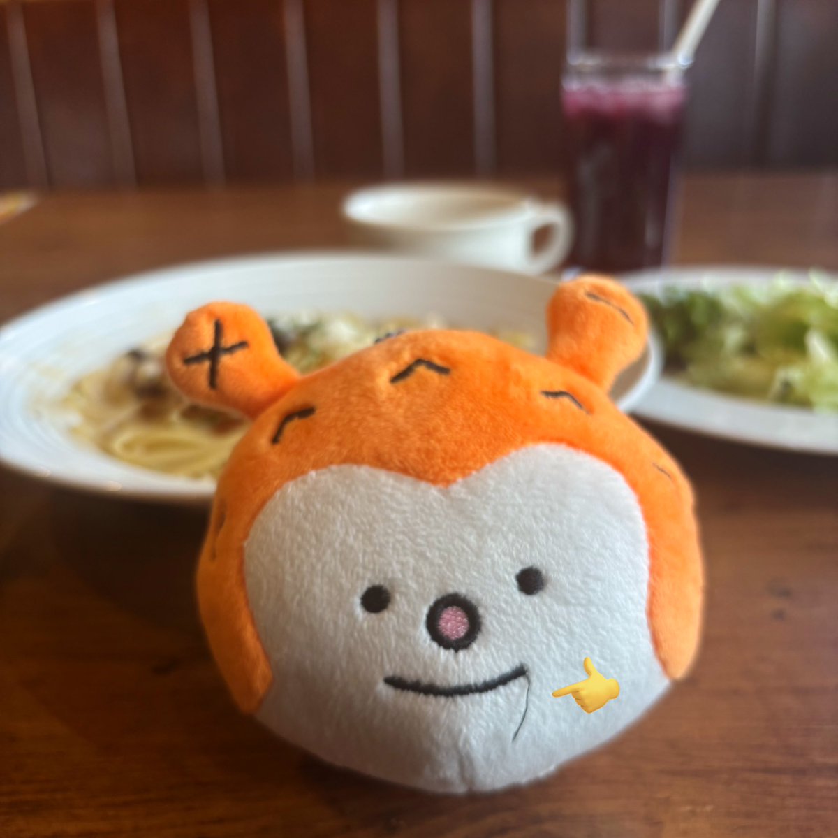 小ドンちゃんとランチ🍝🫒🍷