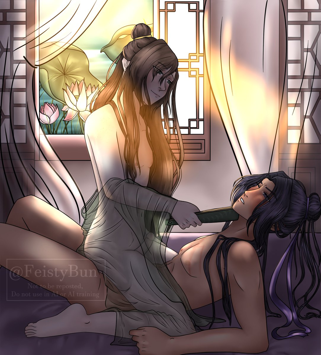 There isnt enough SangCheng smutt out there, so I'm being the change I wanna see in the world

anyways, I die on the Nie Huaisang as a power-bottom hill