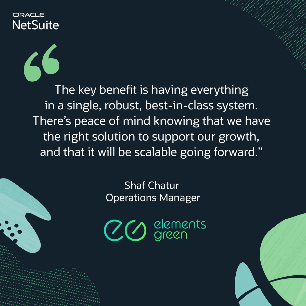 Ines_MD's tweet photo. As Elements Green expanded, it needed a system built for growth. That’s why it chose @NetSuite. See how the business is harmonising global operations and driving its green energy mission forward. https://t.co/oXg1SWKpkR https://t.co/B1qMiwcDjC