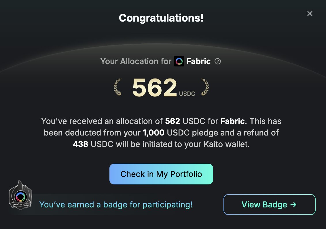 OpenMind 出结果了，打进去了一半多一点。

这行情说实话，只求不亏钱了～

信仰只有BTC，最近开始慢慢定投了。