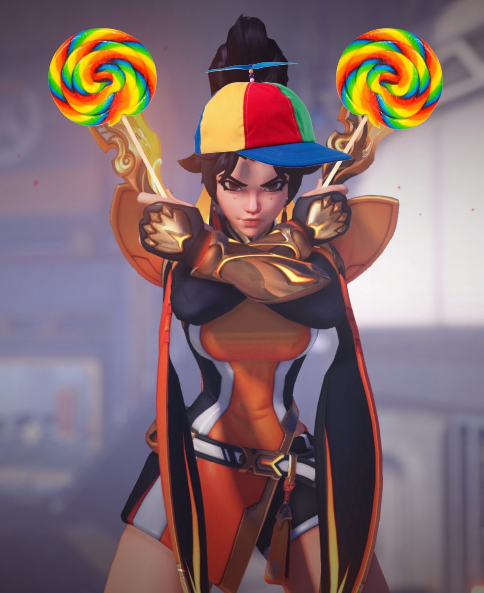 This is genuinely how I see my ally Anran if I’m not playing her #Overwatch