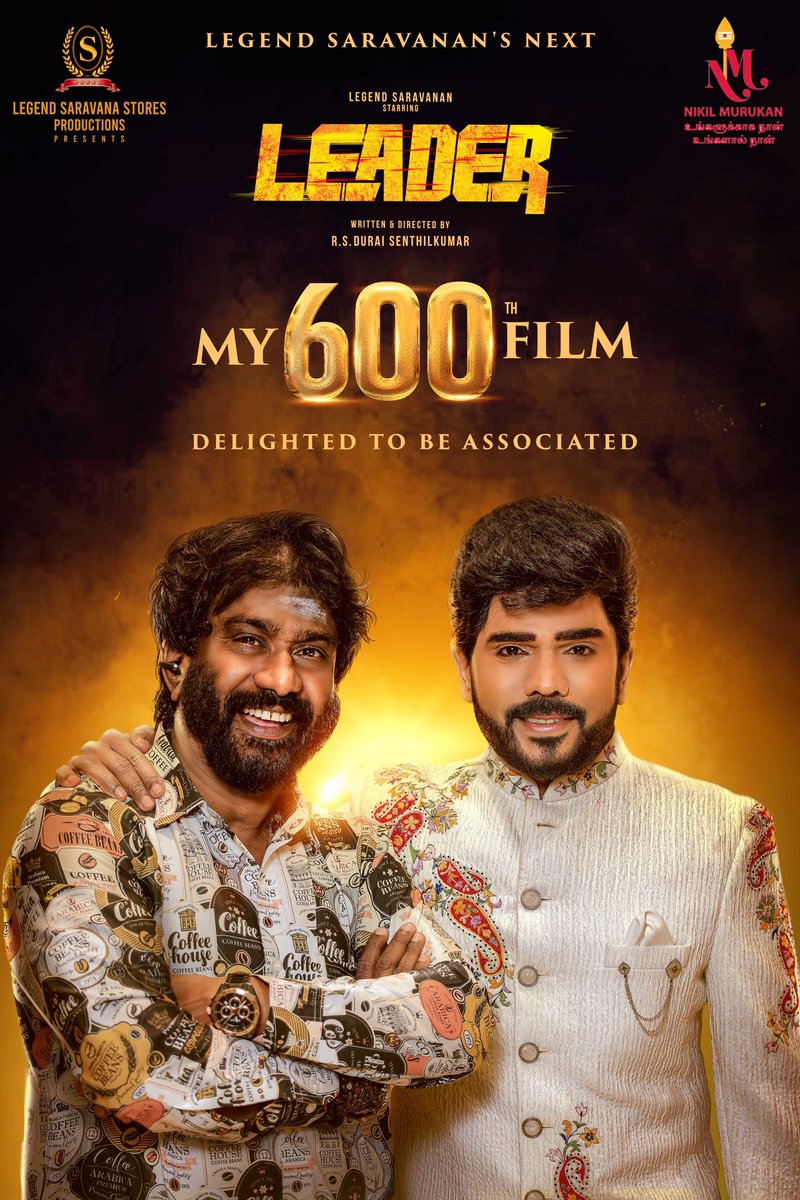 onlynikil's tweet photo. 600 Films. Countless Memories. One Relentless Journey 💥

Proud to mark my 600th film milestone with @yoursthelegend starring #LEADER ❤️‍🔥

Heartfelt thanks to everyone who has been part of this journey, supporting me and standing by me all the way 🙏

Here’s to many more milestones ahead! ❤️🎬

@Dir_dsk #NM600