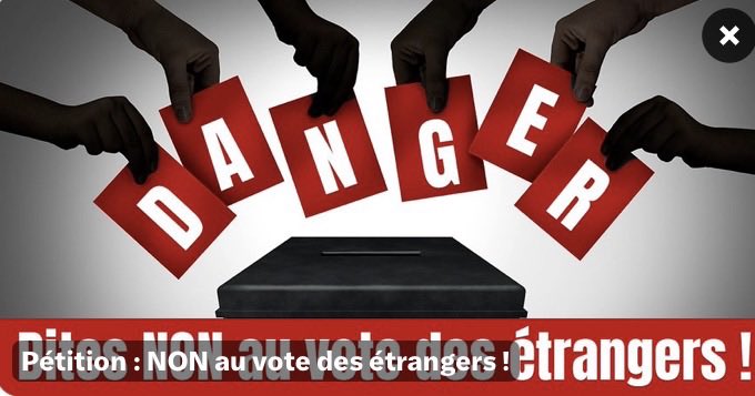 #PETITION : Urgent 🚨 
NON au vote des étrangers ! Signez et partagez : non-vote-etrangers.fr

non-vote-etrangers.fr