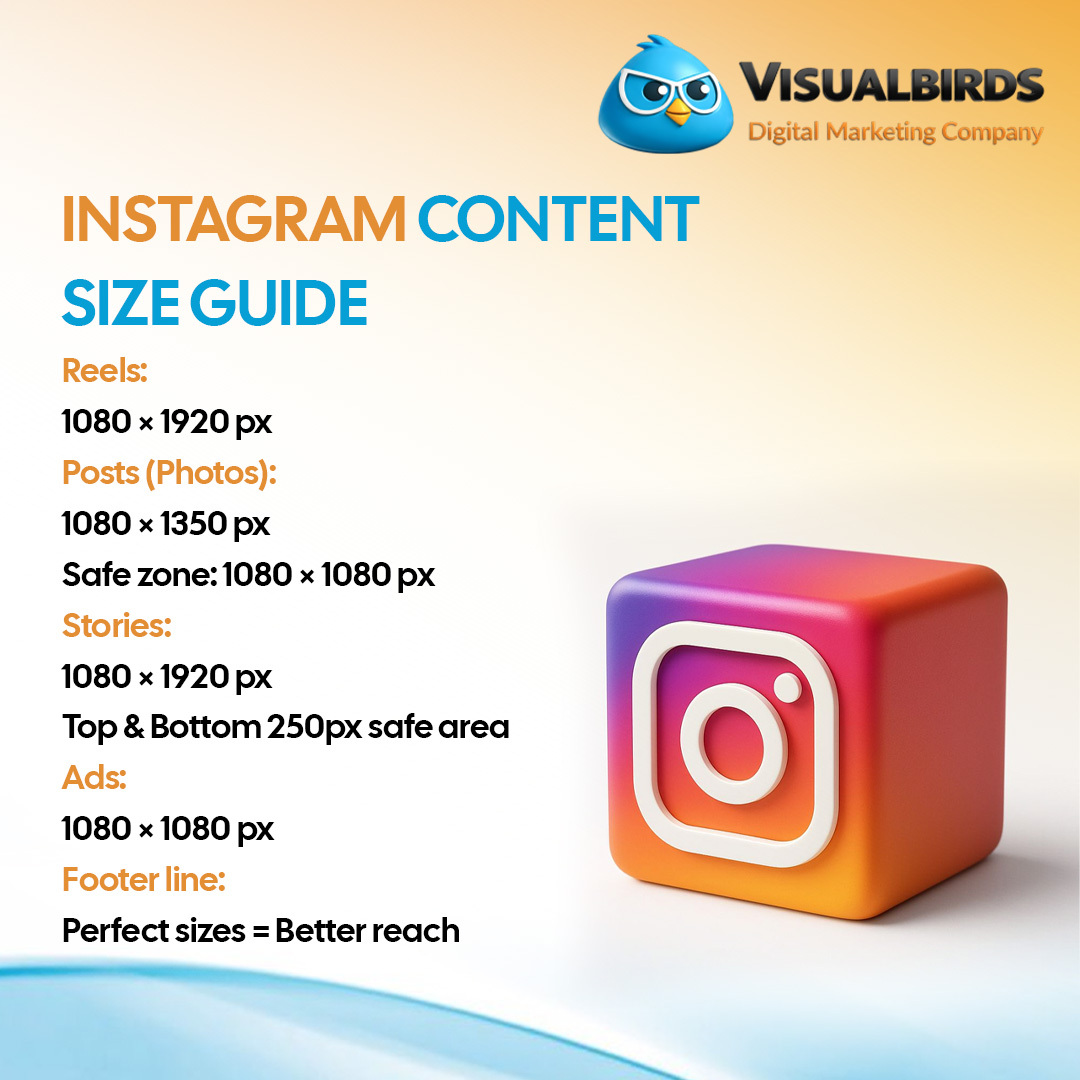visualbirds's tweet photo. Wrong IG size = Zero reach 📉
Post correctly or disappear from the feed 👀
Part - 1
📞+91 96266-14555
🌐 https://t.co/Vz42bTo67y
#VisualBirds #IGSizeGuide #SocialMediaSizes #DesignTips #GraphicDesign #InstagramDesign #ContentCreation #VisualMarketing #SocialMediaDesign https://t.co/UYhzRjFgLe
