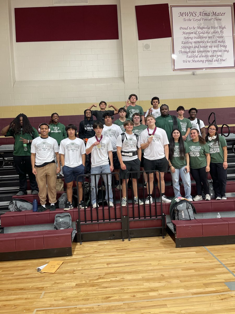 BIG PR’s tonight at Magnolia West   

Continuing on the quest for regionals 

Kayden Victorick and Luke Larsen earned first place