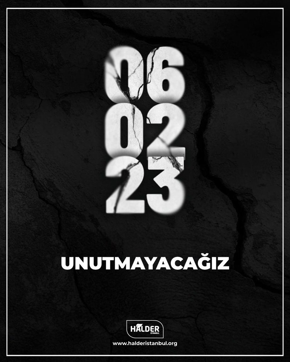 6 Şubat 2023 tarihinde 11 ilimizde yıkıcı izler bırakarak ülkemizi yasa boğan deprem felaketinin yıl dönümünde, hayatını kaybeden vatandaşlarımıza bir kez daha Allah'tan rahmet, kederli ailelerine, yakınlarına ve aziz milletimize başsağlığı diliyoruz.