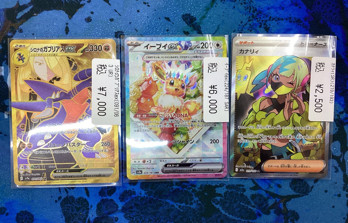 ポケカ シロナのガブリアスex(UR) 7️⃣0️⃣0️⃣0️⃣ イーブイex