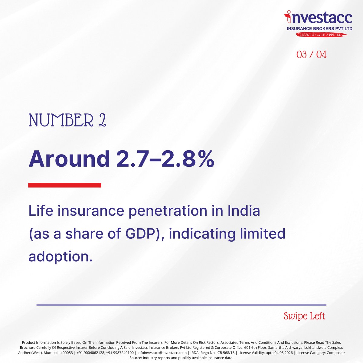 InvestaccINC's tweet photo. #LifeInsurance awareness in India still has a long way to go.

While many families believe they are protected, actual #coverage levels often fall short of real financial needs.

Understanding #insurance is the first step towards better financial preparedness. https://t.co/AECljVaOY5
