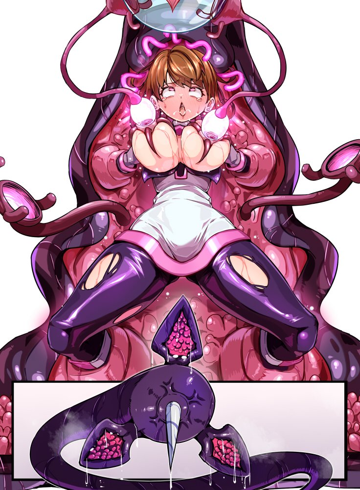 なんかこうグパァ…ってなってる触手くんを触手まみれのヒロインの下に設置するとえちち期待値が上がるという風潮。
ヒロインと触手くん、双方が最大限のパフォーマンスを見せることが大事なんやね 