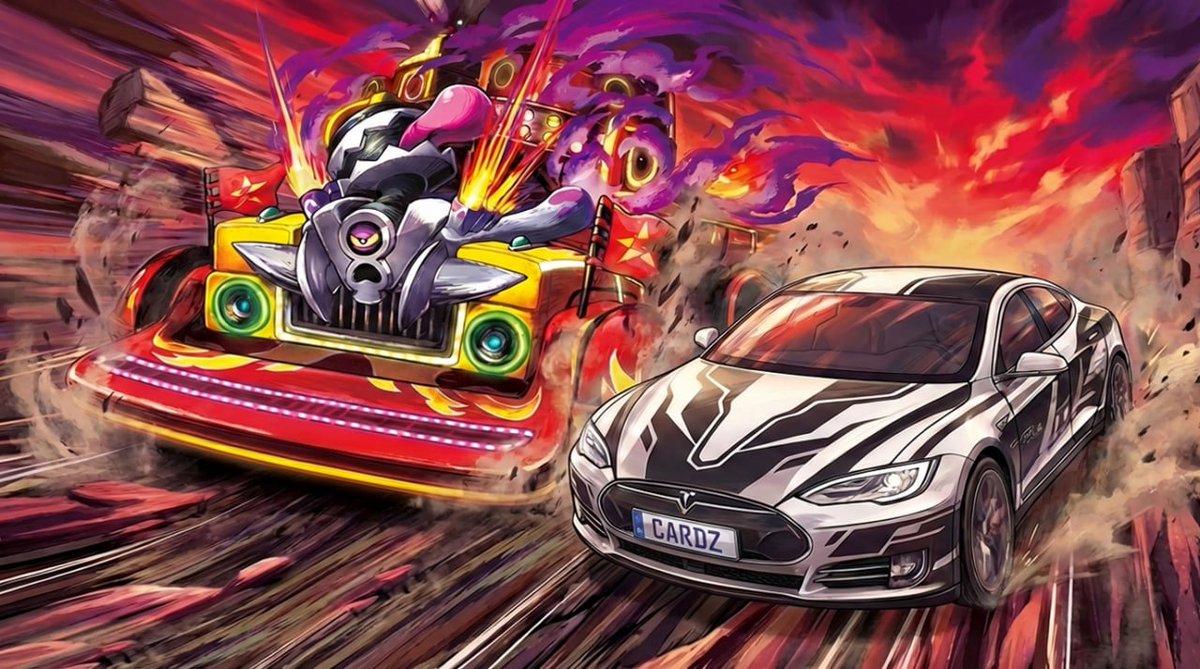 The ultimate race has begun. Your next card draw could be the one that wins you a Tesla Model Y 🏆🚗