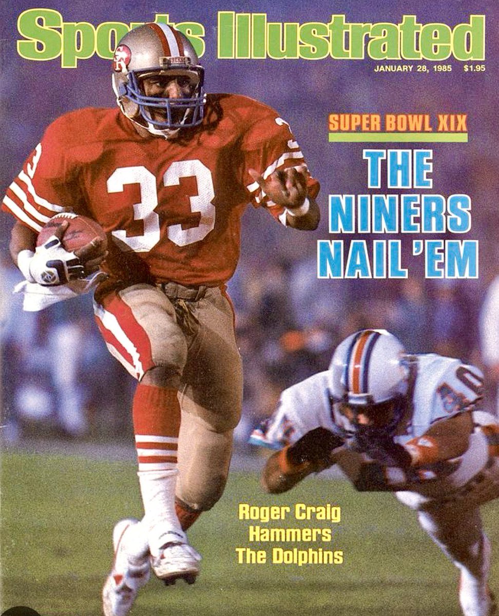 SteveYoungQB's tweet image. First player ever to notch 1K rushing yards and 1K receiving yards in the same season.

Congratulations brother. This Hall of Fame nod is overdue, and fully deserved. #RogerCraig #HoF