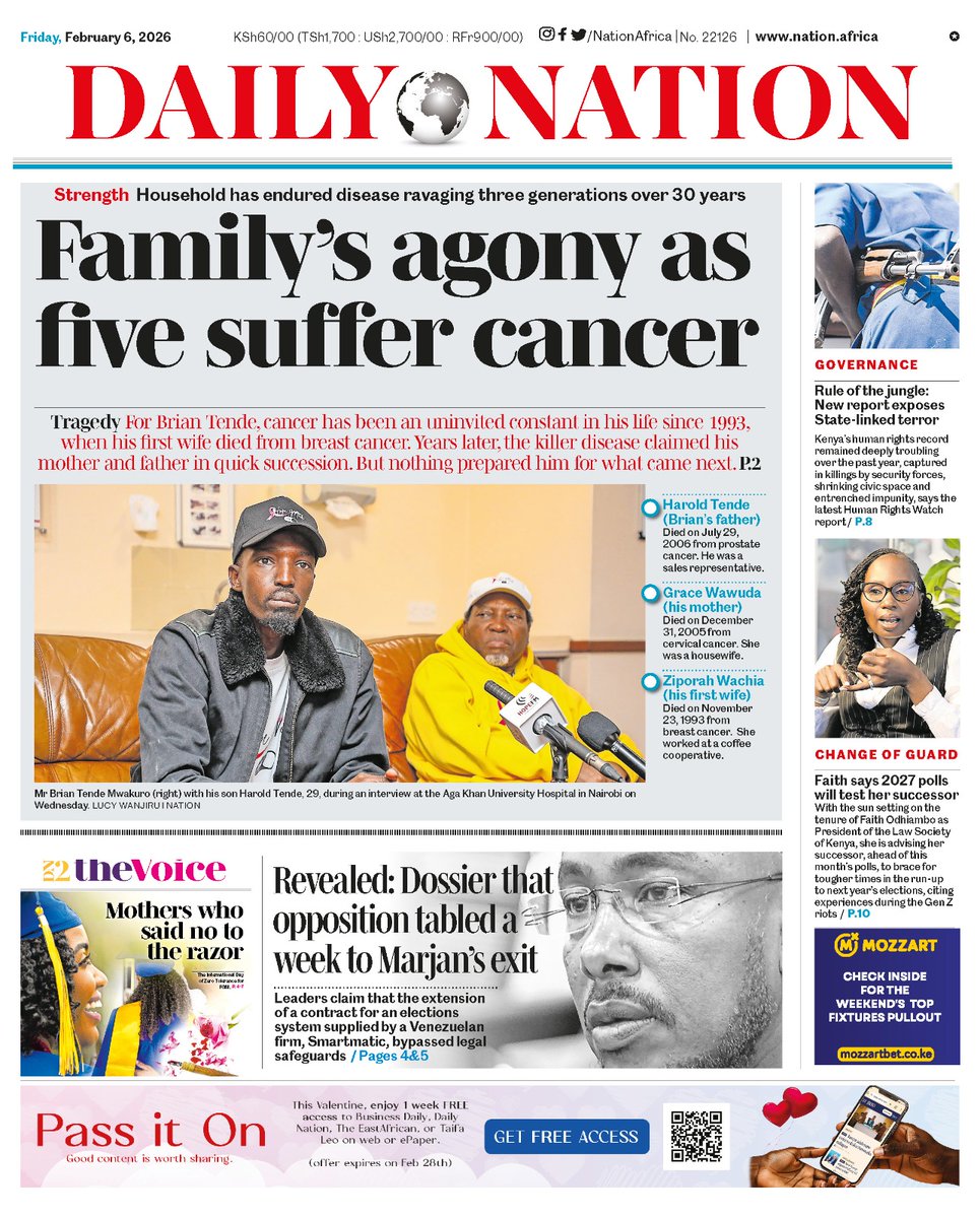 nyanducha's tweet photo. Today's newspaper headlines.
Friday, 6th February 2026
Contact #Victorock #Kenya on 0706357055 or info@victorockkenya.com for #Ubibot soil, temperature & humidity IoT #sensors, #Sophos firewalls, #Cisco #Meraki firewalls & switches
#ePaper #Gazeti #Sifuna #Odinga #Azimio #NHIF https://t.co/rncJBStMF1