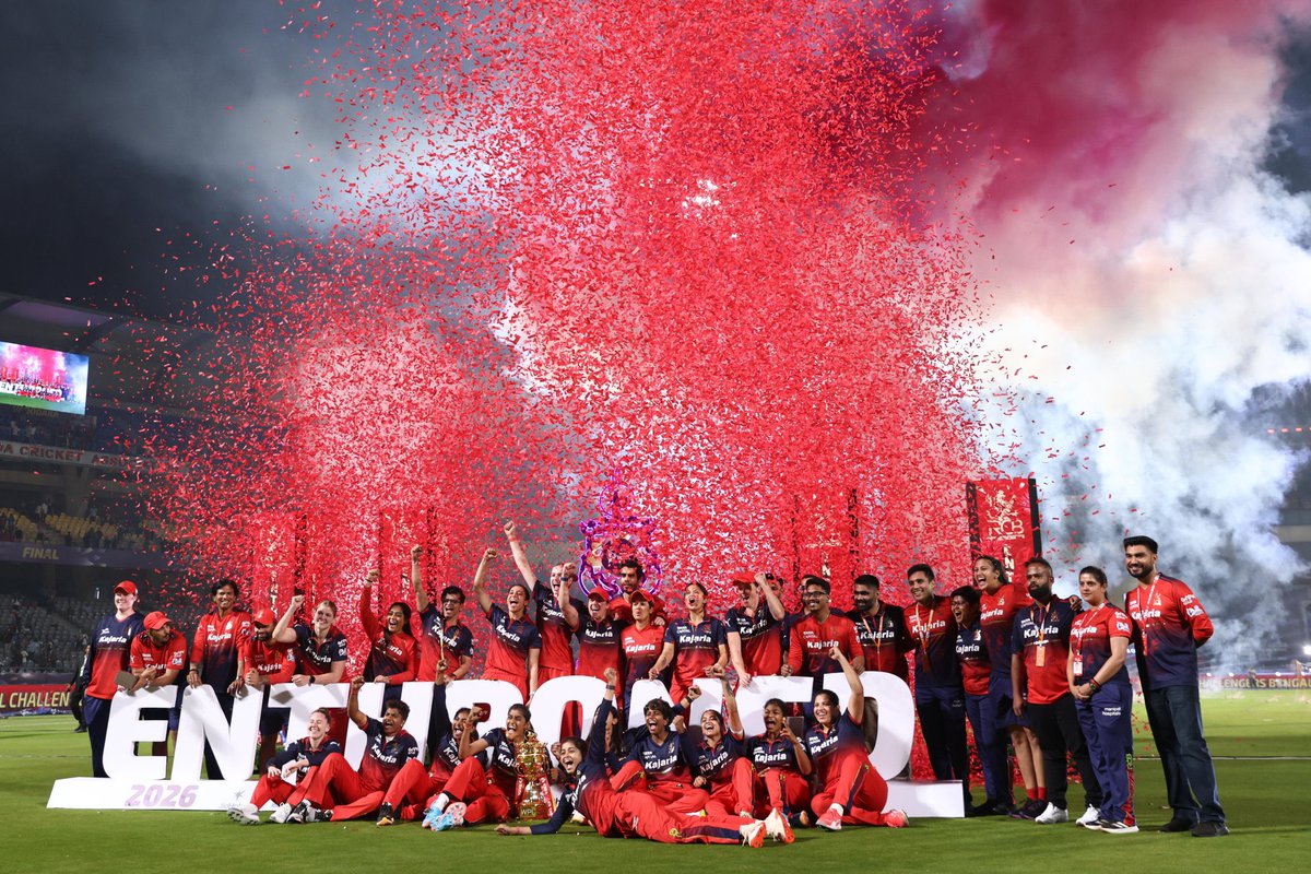kalyanr798's tweet photo. WE CHAMPIONS 
WE PLAYBOLD ❤️🥳 #WPLChampions #WPLChampions #RCBW https://t.co/hC5vowDaDh