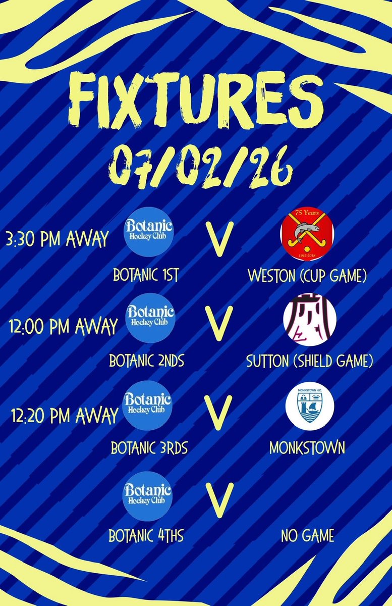 Botanic Hockey Club tweet media