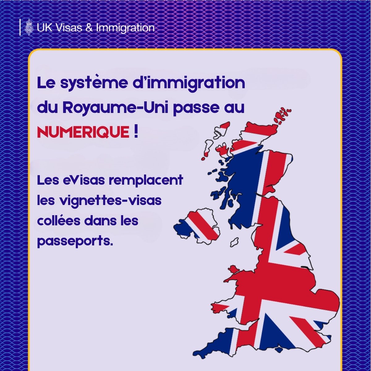 À partir du 25 février 2026, le système d’immigration du 🇬🇧 devient digital. Les visiteurs 🇸🇳 qui ont besoin d’un visa recevront désormais un eVisa directement lié à leur passeport.
Une démarche plus simple, rapide et pensée pour faciliter vos voyages.
👉: gov.uk/eVisa