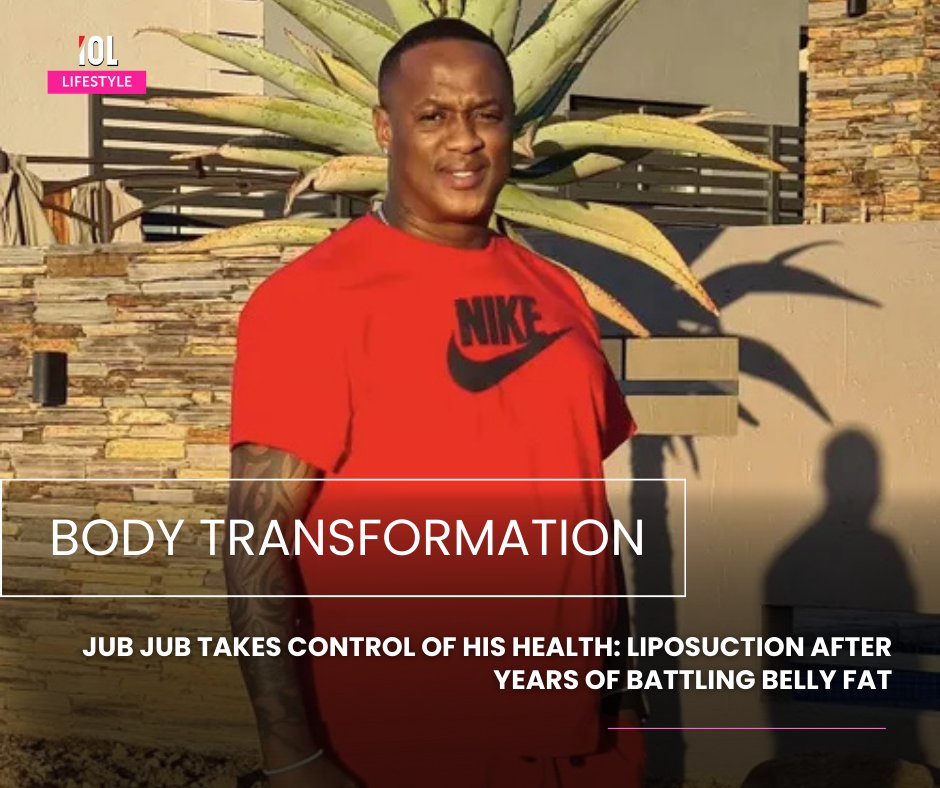 IOL_Lifestyle's tweet image. Jub Jub has taken a bold step in his health journey, undergoing liposuction after years of battling stubborn belly fat. 
#JubJub #healthjourney #bodytransformation #wellnessgoals 
Read on: tinyurl.com/ysx6pzrr