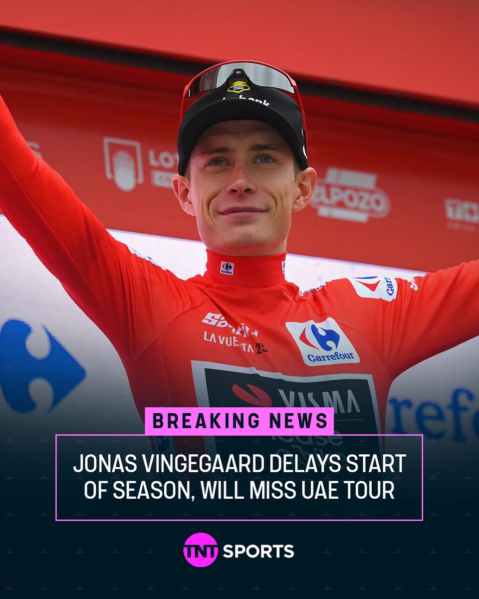 cyclingontnt's tweet photo. Jonas Vingegaard has delayed the start of his season following a crash and subsequent illness.

The Dane will now only ride Volta Catalunya before his Giro debut. https://t.co/KYkrKmBz0v