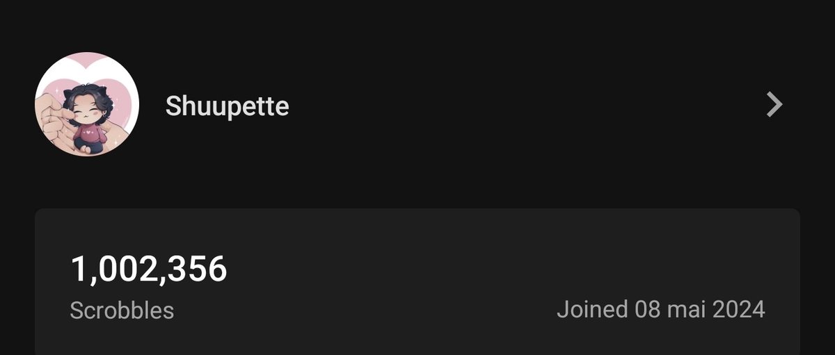 spawnofsatan84's tweet image. Mon plus ancien last fm qui vient de dépasser le million... 🥹