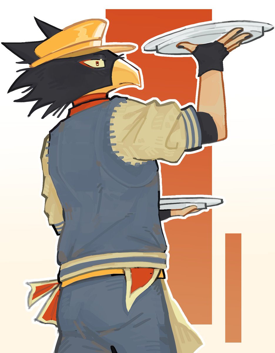 faithmerefate's tweet photo. order up!! 🍔🐦‍⬛ #tokoyamifumikage https://t.co/n9TXoRND2J