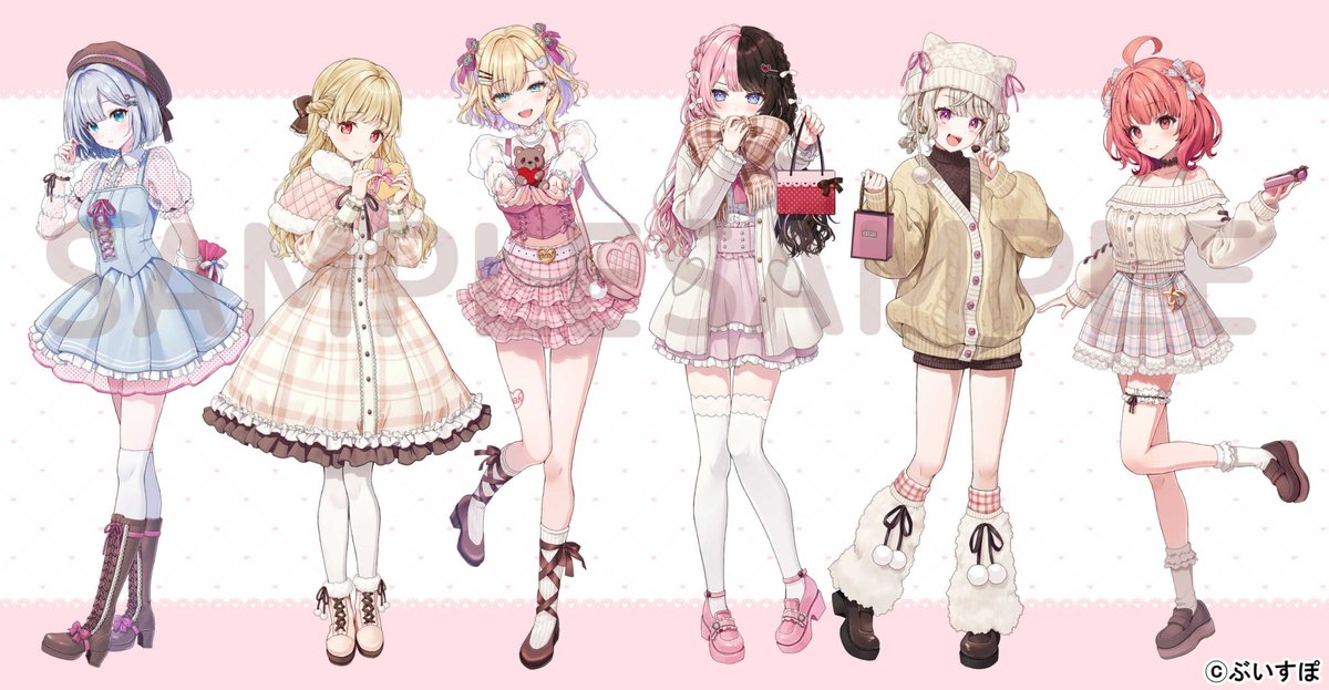 【ぶいすぽっ！バレンタイン2026】にて、
花芽すみれ様、小雀とと様、胡桃のあ様、橘ひなの様、小森めと様、夢野あかり様のビジュアルを担当させていただきました🍫よろしくお願いいたします！