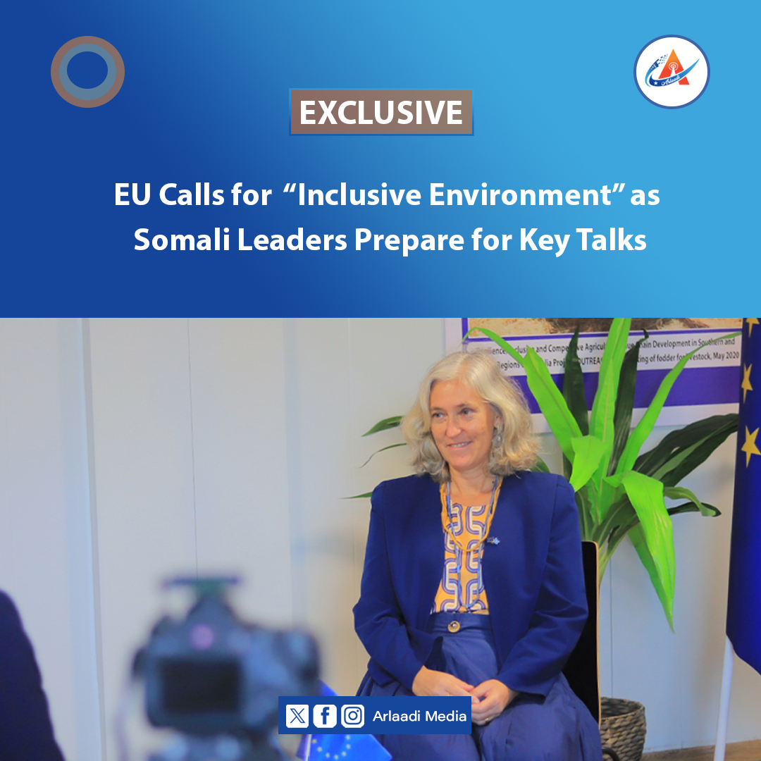 ArlaadiMnetwork's tweet photo. ⚡️EXCLUSIVE: #Somalia Leaders Reset Talks as #EU Envoy @francescaDM_EU Warns of Risks Without Constructive Dialogue.

Read More 🖇️https://t.co/4FNhn7qUXX https://t.co/Ccsjn2BOR6