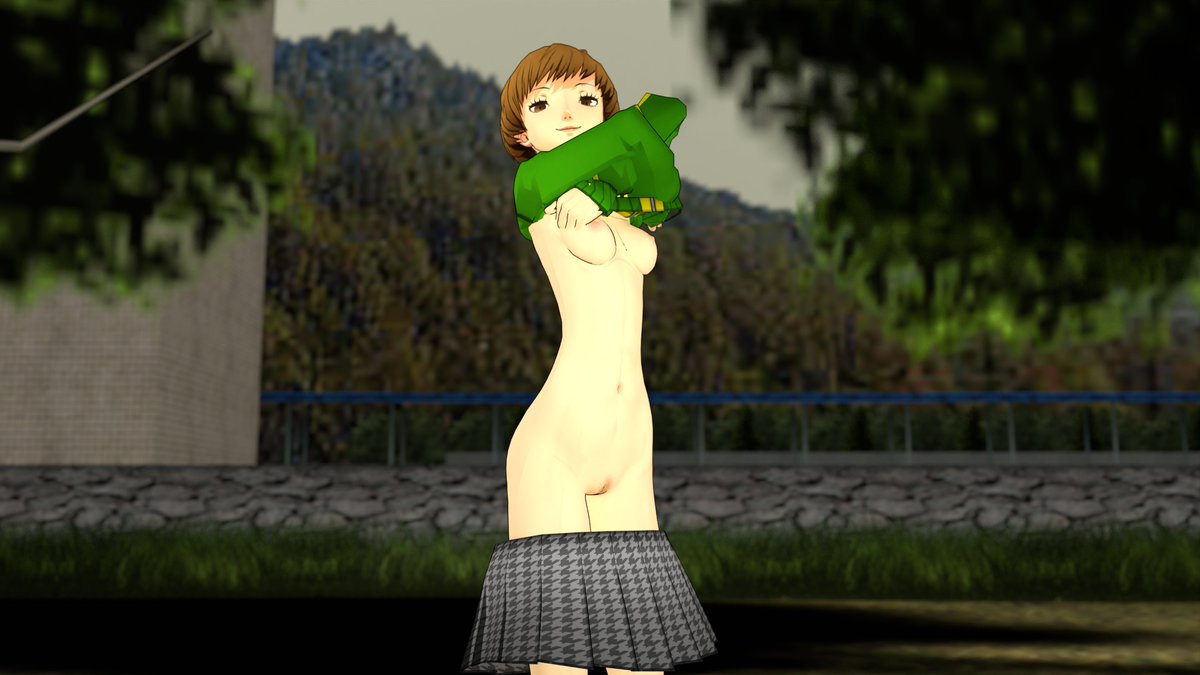 0OFugh's tweet photo. Here's a Chie set I made a while back

The framing is off a bit to make room for some dialogue, but just like last time, I think the dialogue I wrote isn't all that good, so... I'll leave it like this, and let you guys come up with something if you want. https://t.co/QT2pbXJhfl