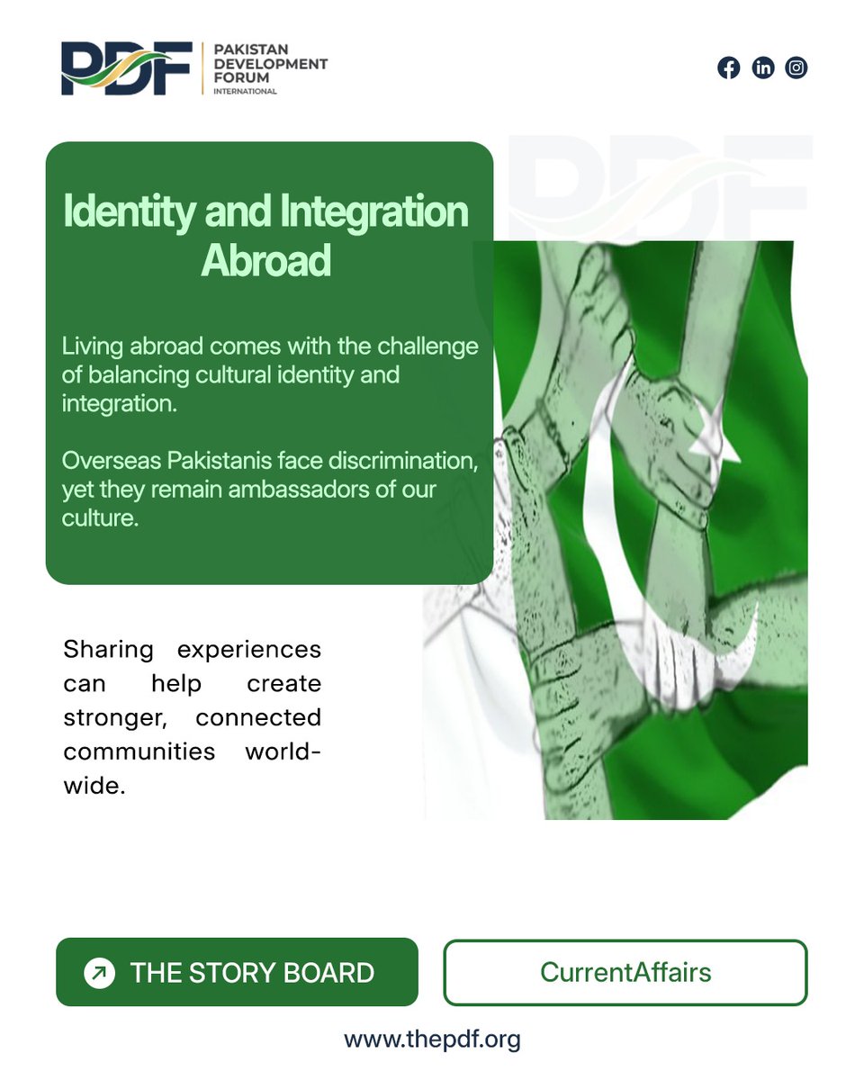 Pdfter's tweet photo. Balancing heritage and belonging abroad isn’t easy, yet overseas Pakistanis carry their culture with pride. By sharing our journeys, we build stronger, united communities worldwide. 🌍🇵🇰
#OverseasPakistanis #Identity #integration #abroad https://t.co/sjDprgWUsr